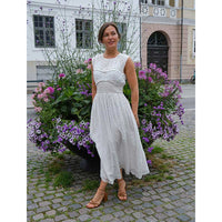 Neo Noir Myrna Dot Dress White