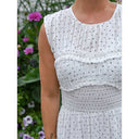 Neo Noir Myrna Dot Dress White