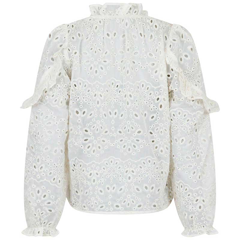 Neo Noir Nadira Embroidery Blouse Off White - J BY J Fashion