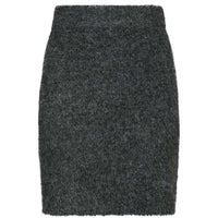 Neo Noir Naria Fluffy Knit Skirt Antracit