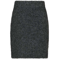 Neo Noir Naria Fluffy Knit Skirt Antracit