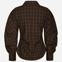 Neo Noir Neoella Check Shirt Dark Brown