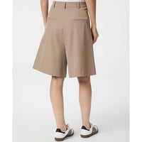 Neo Noir Nika Structure Bermuda Shorts Dark Taupe