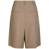 Neo Noir Nika Structure Bermuda Shorts Dark Taupe