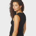 Neo Noir Nimbi Fine Rib Top Black