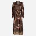 Neo Noir Nova Botanical Border Dress Black