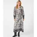 Neo Noir Nova Deco Paisley Dress Creme