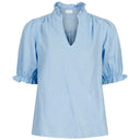 Neo Noir Odesa Linen Blouse Lyseblå - J BY J Fashion
