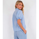 Neo Noir Odesa Linen Blouse Lyseblå - J BY J Fashion