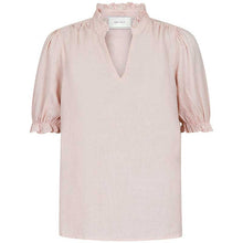 Neo Noir Odesa Linen Blouse Rose Smoke
