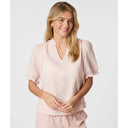 Neo Noir Odesa Linen Blouse Rose Smoke