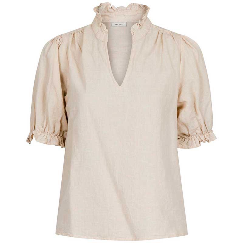 Neo Noir Odesa Linen Blouse Sand - J BY J Fashion