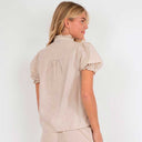 Neo Noir Odesa Linen Blouse Sand - J BY J Fashion