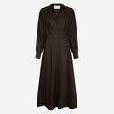 Neo Noir Ottana Poplin Dress Chocolate Brown