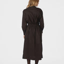 Neo Noir Ottana Poplin Dress Chocolate Brown - J BY J Fashion