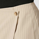 Neo Noir Petrani Pinstriped Skirt Sand