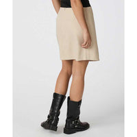 Neo Noir Petrani Pinstriped Skirt Sand