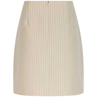 Neo Noir Petrani Pinstriped Skirt Sand