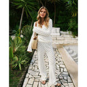 Neo Noir Rizzy Crochet Pants Off White