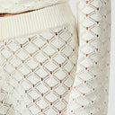Neo Noir Rizzy Crochet Pants Off White