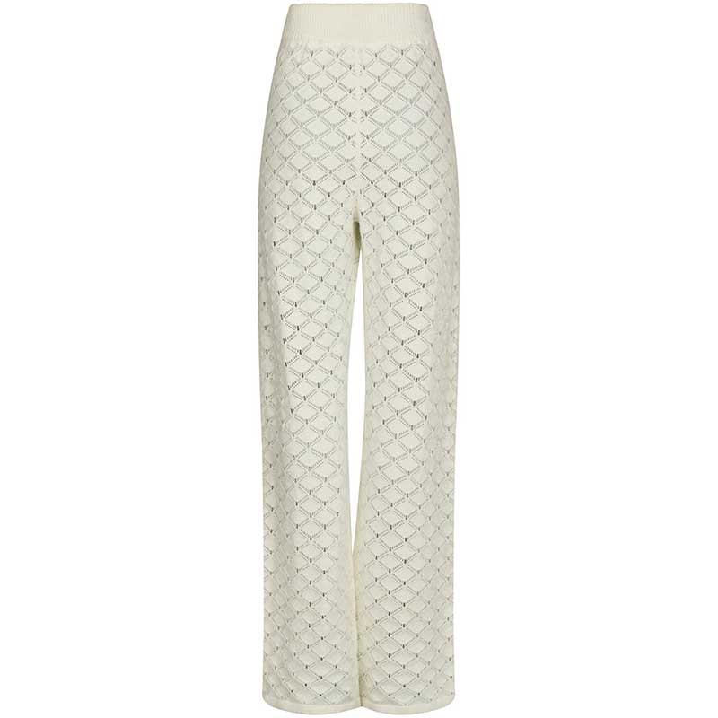 Neo Noir Rizzy Crochet Pants Off White