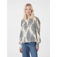 Neo Noir Rosslyn Paisley Drop Blouse Creme