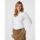 Neo Noir Salvia Poplin Shirt White