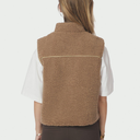 Neo Noir Scout Teddy Waistcoat Taupe - J BY J Fashion