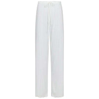 Neo Noir Serafine Pointelle Pants Hvid - J BY J Fashion