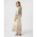 Neo Noir Silfi Flower Print Dress Creme