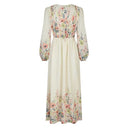Neo Noir Silfi Flower Print Dress Creme