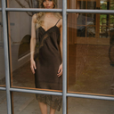 Neo Noir Sorelle Lace Dress Dark Brown - J BY J Fashion