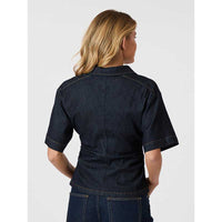 Neo Noir Spenda Denim Blouse Dark Blue