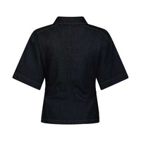 Neo Noir Spenda Denim Blouse Dark Blue