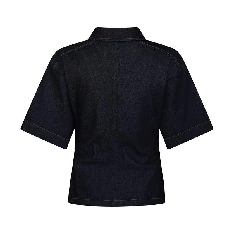 Neo Noir Spenda Denim Blouse Dark Blue