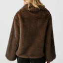 Neo Noir Stephanie Faux Fur Jacket Brown