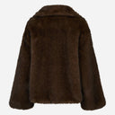 Neo Noir Stephanie Faux Fur Jacket Brown