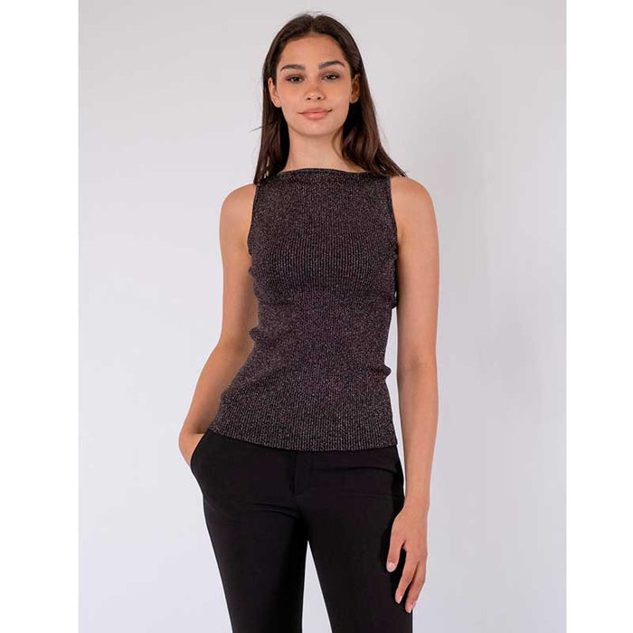 Neo Noir Talia Glitter Knit Top Sort