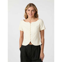 Neo Noir Tango Structure Top  Off White
