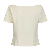 Neo Noir Tango Structure Top  Off White