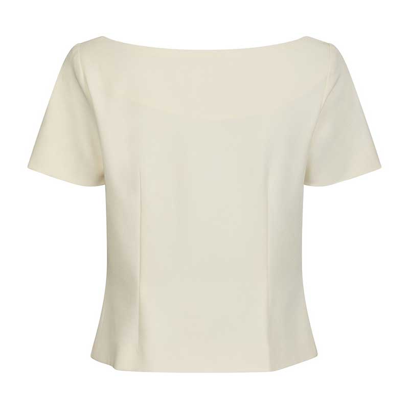 Neo Noir Tango Structure Top  Off White