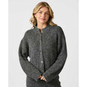 Neo Noir Taura Fluffy Knit Cardigan Antracit