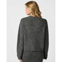 Neo Noir Taura Fluffy Knit Cardigan Antracit
