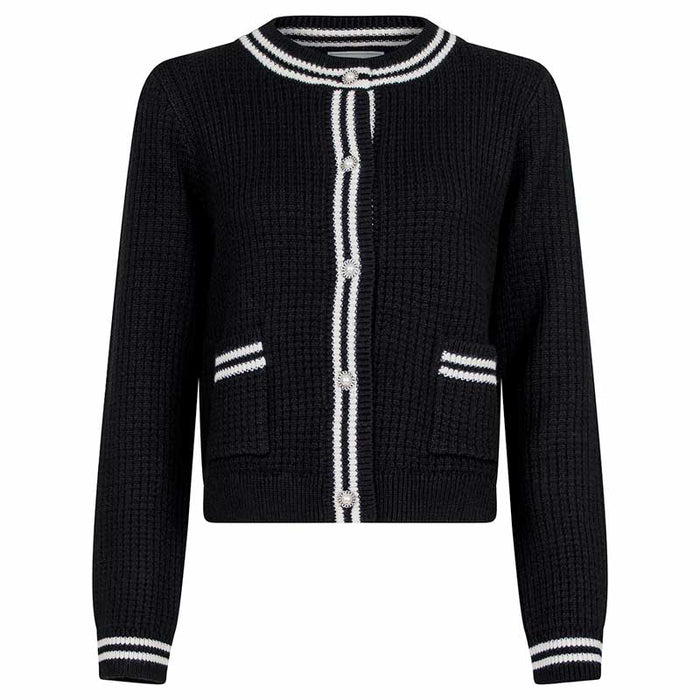Neo Noir Tilda Knit Cardigan Sort