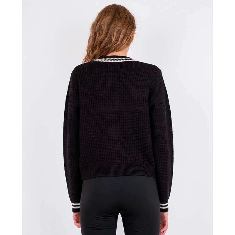 Neo Noir Tilda Knit Cardigan Sort