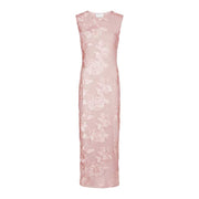 Neo Noir Tiranna Big Flower Mesh Dress Light Pink