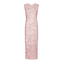 Neo Noir Tiranna Big Flower Mesh Dress Light Pink