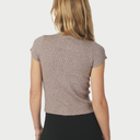 Neo Noir Todda Knit Tee Sand Melange