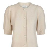 Neo Noir Trudy Deco Knit Cardigan Ivory