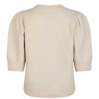 Neo Noir Trudy Deco Knit Cardigan Ivory
